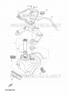 FUEL TANK for Yamaha OVETTO 4T UBS 2012