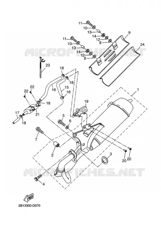EXHAUST Yamaha SCOOTER 50 2005 ROCKET  CW50RSP