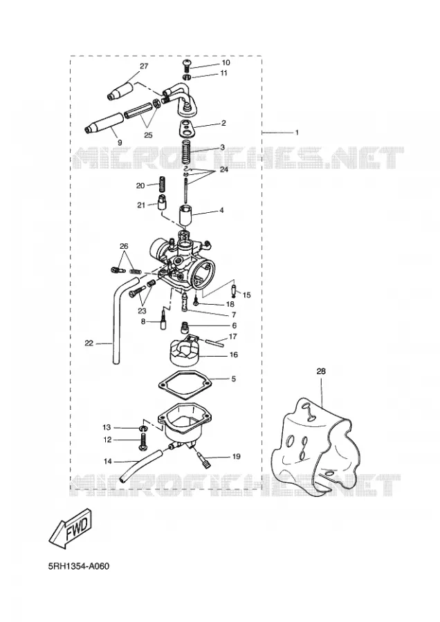CARBURETOR Yamaha SCOOTER 50 2005 ROCKET  CW50RSP
