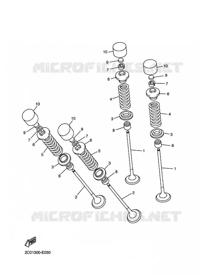 VALVE Yamaha MOTO 600 2006 R6  YZF-R6