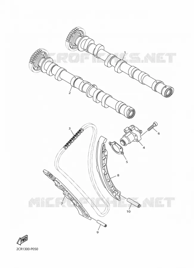 CAMSHAFT / TIMING CHAIN Yamaha MOTO 1000 2015 YZF-R1  YZF-R1R1