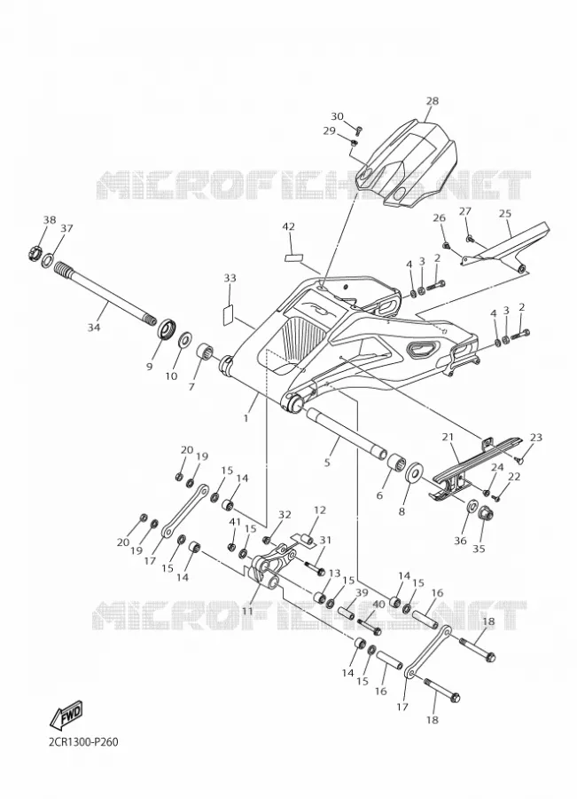 SWINGARM Yamaha MOTO 1000 2015 YZF-R1  YZF-R1R1