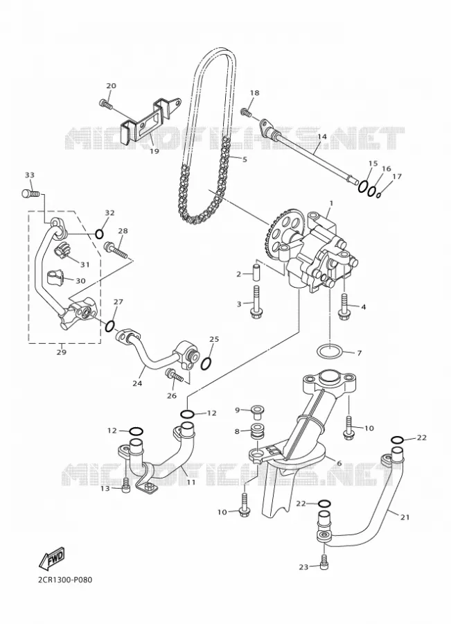 OIL PUMP Yamaha MOTO 1000 2015 YZF-R1  YZF-R1R1