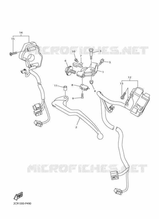 SWITCH / LEVER Yamaha MOTO 1000 2016 R1  YZF-R1