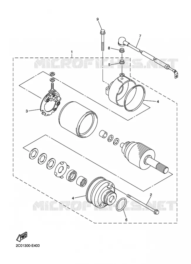 STARTER MOTOR Yamaha MOTO 600 2016 R6  YZF-R6