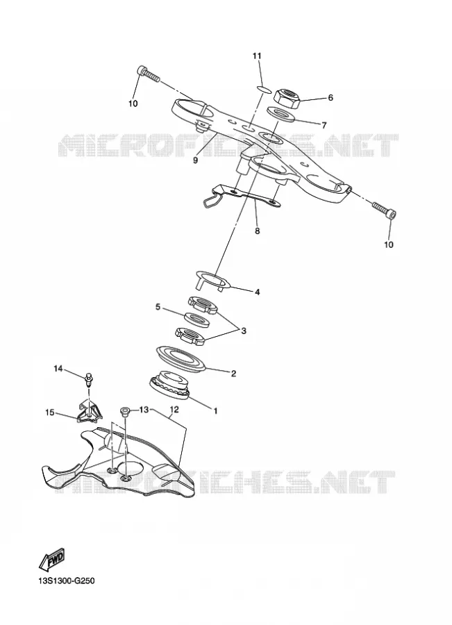 STEERING Yamaha MOTO 600 2016 R6  YZF-R6