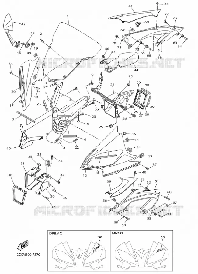 COVER 1 Yamaha MOTO 600 2016 R6  YZF-R6