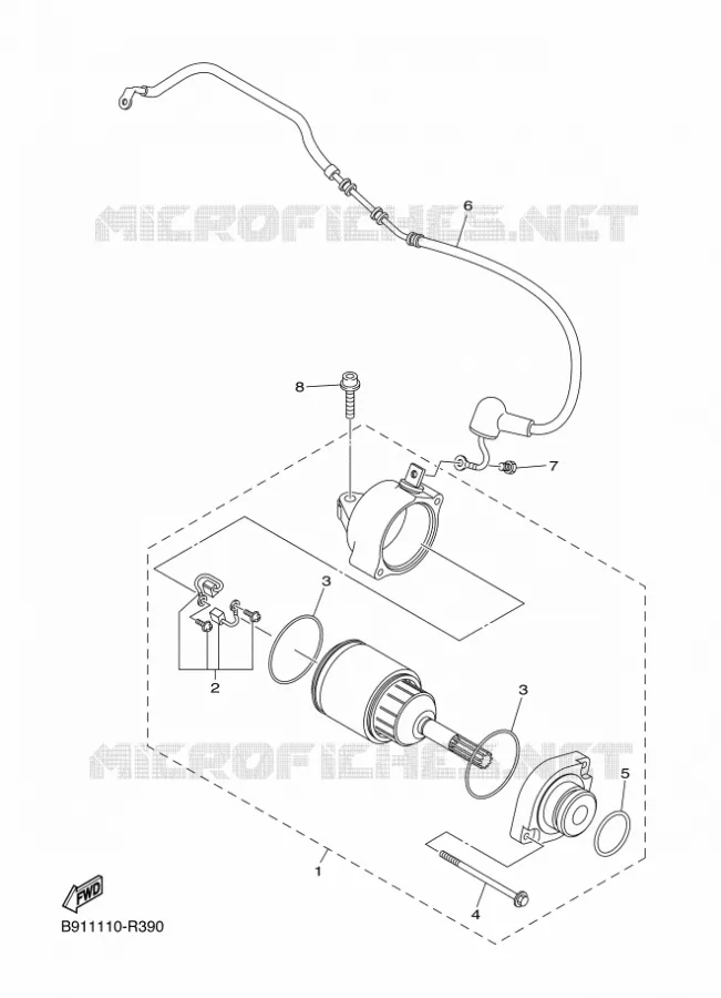 STARTER MOTOR Yamaha MOTO 450 2017 WRF  WR450F