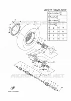 FRONT WHEEL 2 for Yamaha YXZ 2016