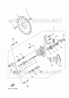 REAR BRAKE CALIPER 2 for Yamaha YXZ 2016