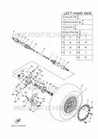 REAR WHEEL for Yamaha YXZ 2016