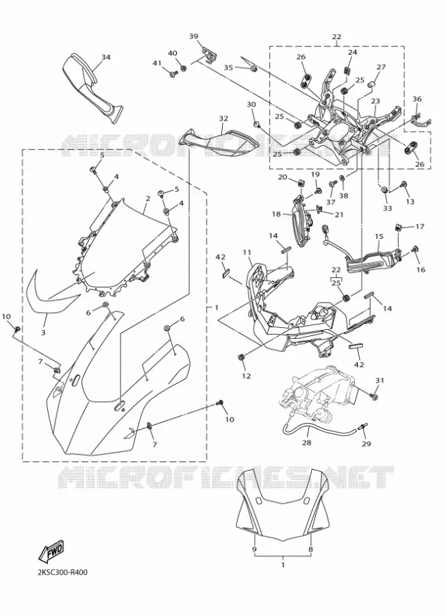 COVER 1 Yamaha MOTO 1000 2016 R1M  YZF-R1M