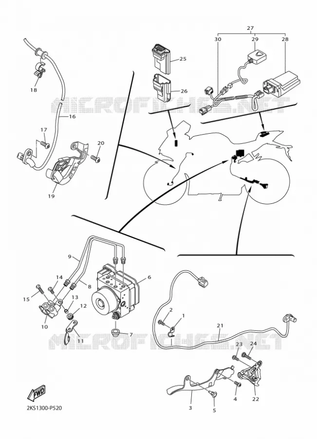 ELECTRICAL 3 Yamaha MOTO 1000 2016 R1M  YZF-R1M