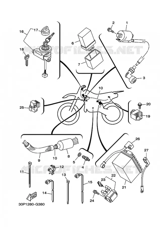 ELECTRICAL 1 Yamaha MOTO 125 2016 TTR  TT-R125LWE