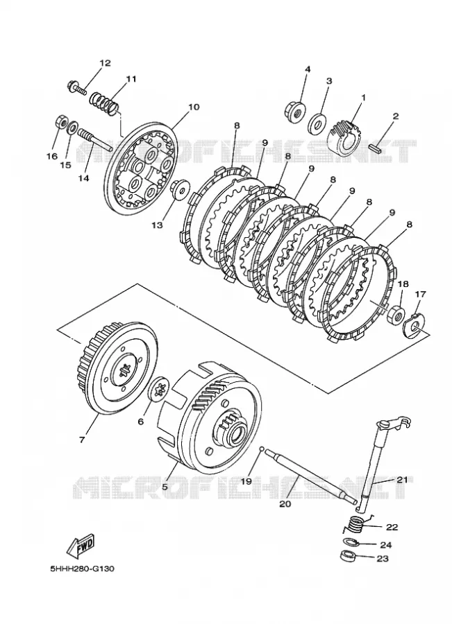 STARTER CLUTCH Yamaha MOTO 125 2016 TTR  TT-R125LWE