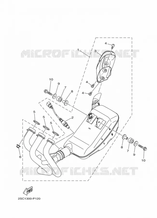 EXHAUST Yamaha MOTO 900 2016 MT  MT09TRA