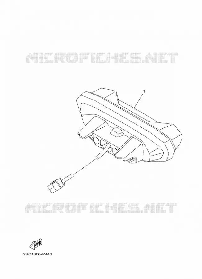 TAIL LIGHT Yamaha MOTO 900 2016 MT  MT09TRA