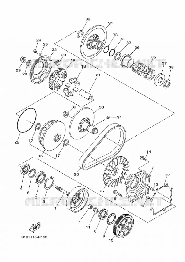 STARTER CLUTCH Yamaha QUAD 700 2017 KODIAK  YFM700FWBD