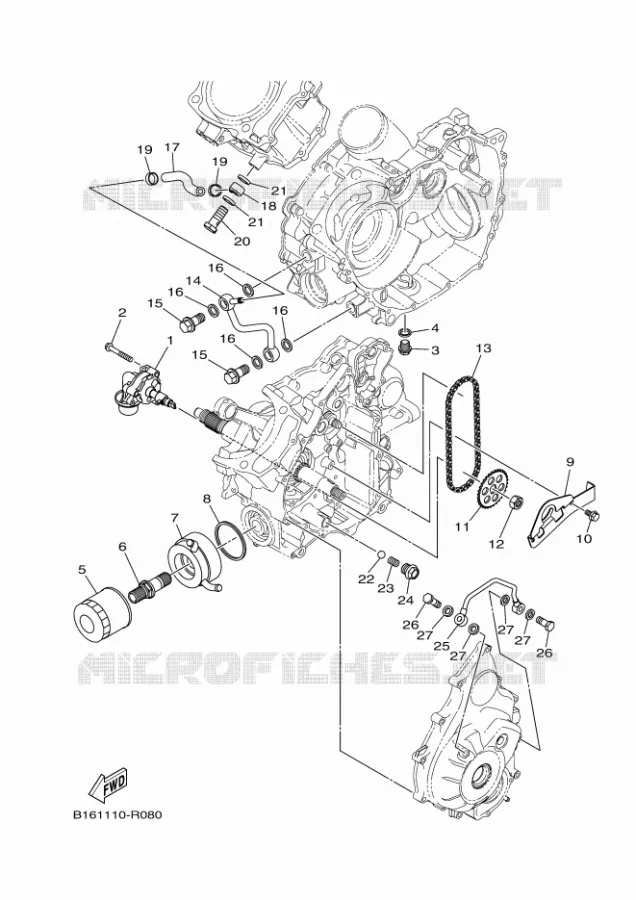OIL PUMP Yamaha QUAD 700 2017 KODIAK  YFM700FWBD