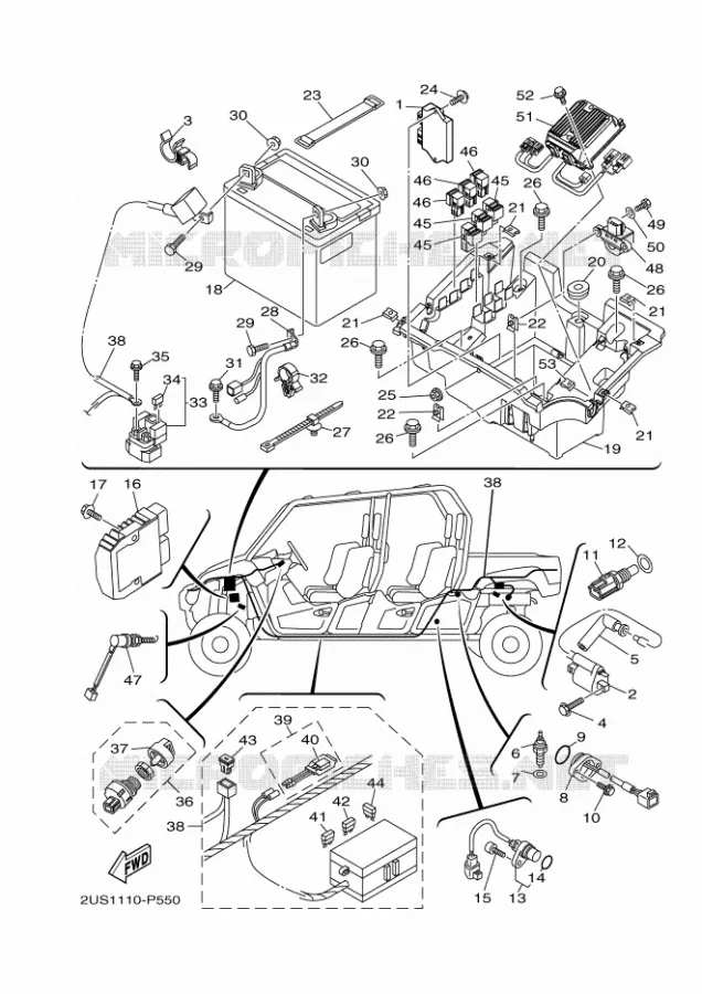 ELECTRICAL 1 Yamaha SIDE BY SIDE 700 2015 VIKING EPS SE  YXM700ES