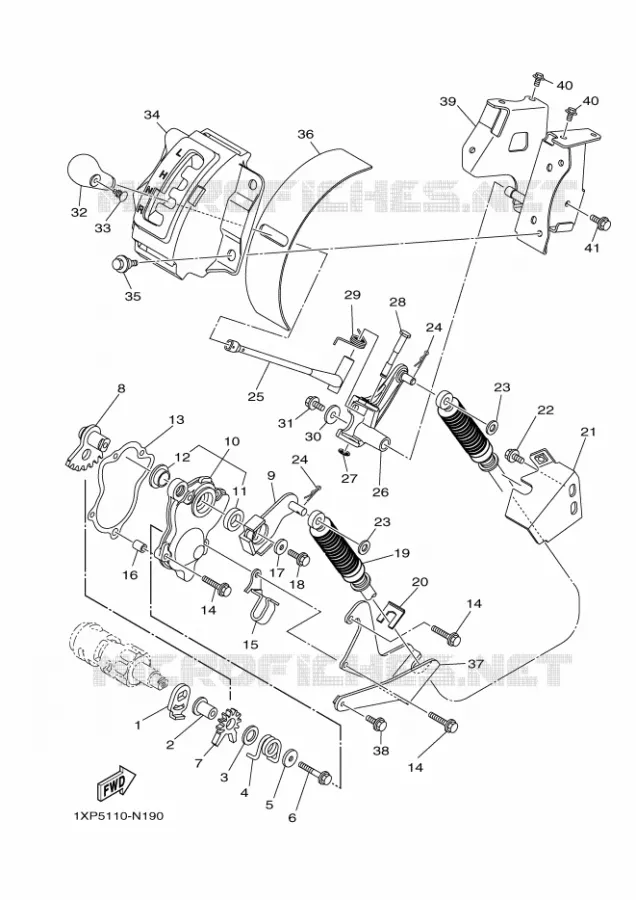 GEAR SHIFT SHAFT / LEVER Yamaha SIDE BY SIDE 700 2015 VIKING EPS SE  YXM700ES