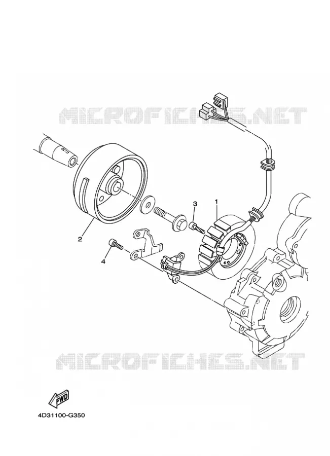 IGNITION Yamaha QUAD 250 2009 RAPTOR  YFM250R
