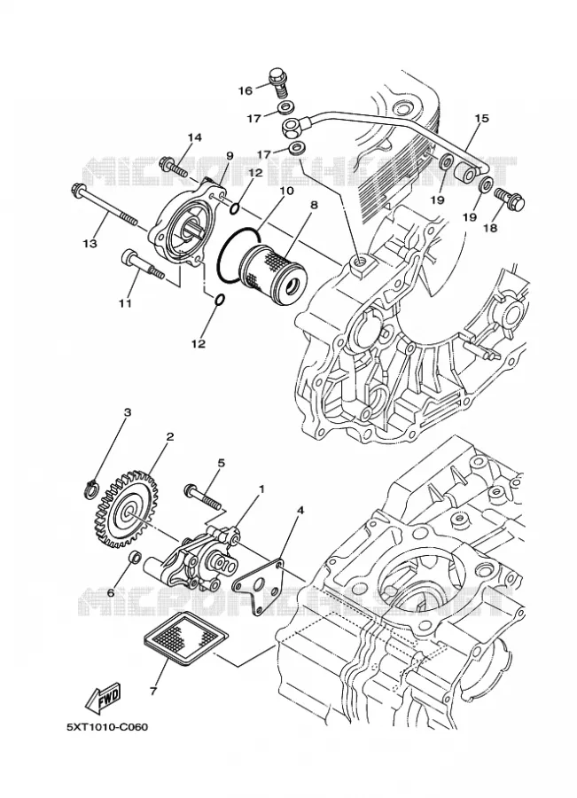 OIL PUMP Yamaha QUAD 250 2011 RAPTOR  YFM250R