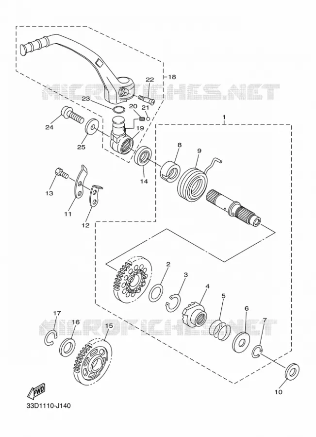 STARTER MOTOR Yamaha MOTO 450 2012 YZF  YZ450F