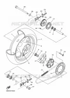 REAR WHEEL for Yamaha XJ6 2016