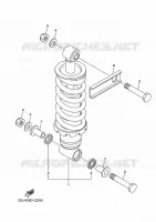 REAR SHOCK ABSORBER for Yamaha XJ6 2016