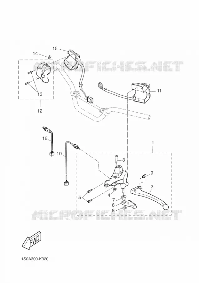 SWITCH / LEVER Yamaha SCOOTER 50 2013 STUNT SLIDER  EW50N