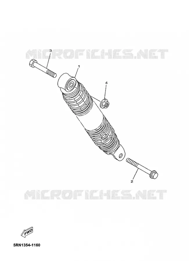 REAR SHOCK ABSORBER Yamaha SCOOTER 50 2008 JOG  CS50Z