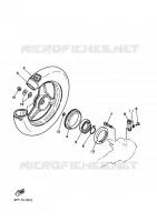 REAR WHEEL for Yamaha PW50 1993