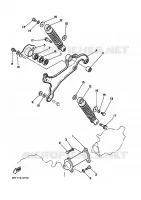 SWINGARM / SHOCK ABSORBER for Yamaha PW50 1993