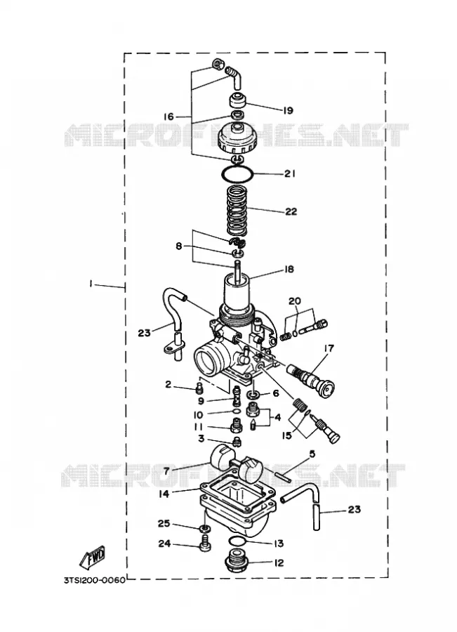 CARBURETOR Yamaha MOTO 175 2013 DT  DT175