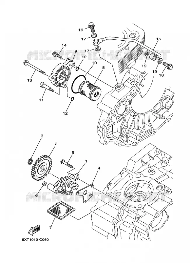 OIL PUMP Yamaha QUAD 250 2009 RAPTOR  YFM250R