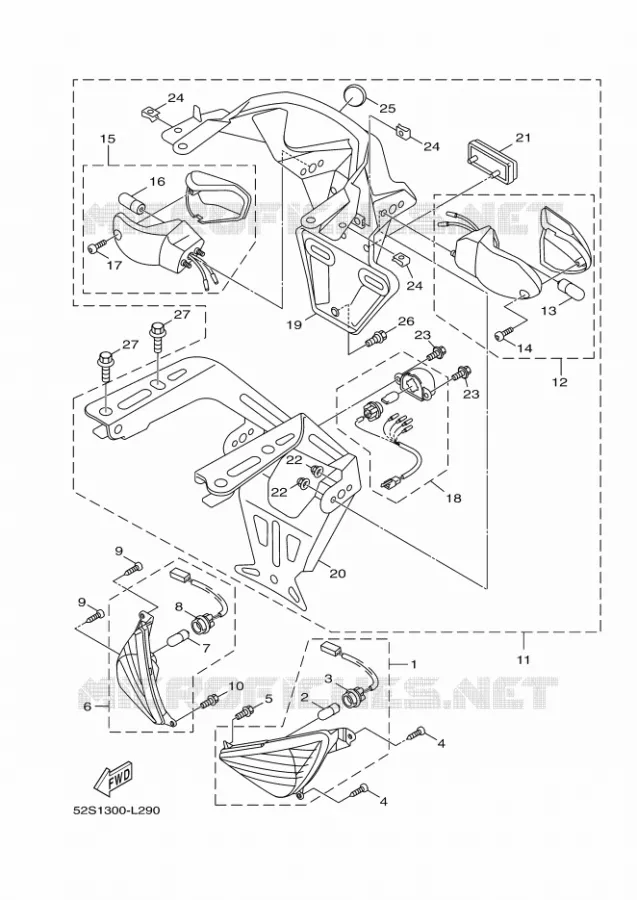 INDICATOR Yamaha SCOOTER 151 2016 XENTER  HW151