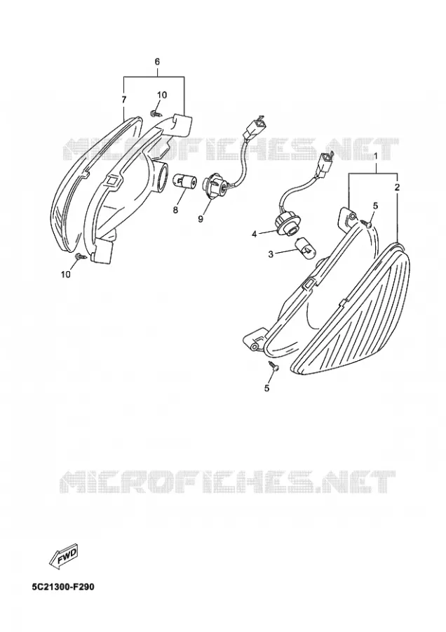 INDICATOR Yamaha SCOOTER 50 2009 OVETTO  YN50