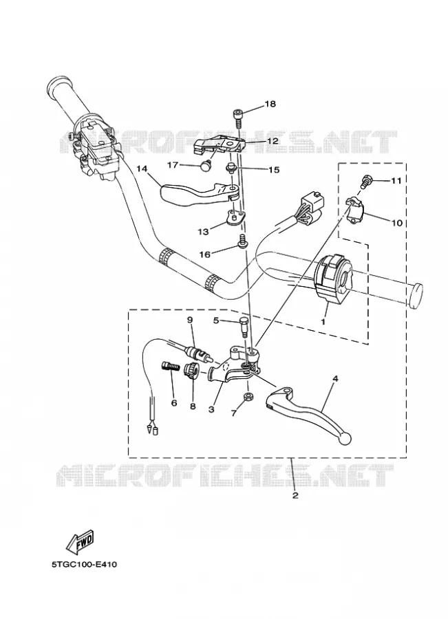 SWITCH / LEVER Yamaha QUAD 450 2008 YFZ  YFZ450