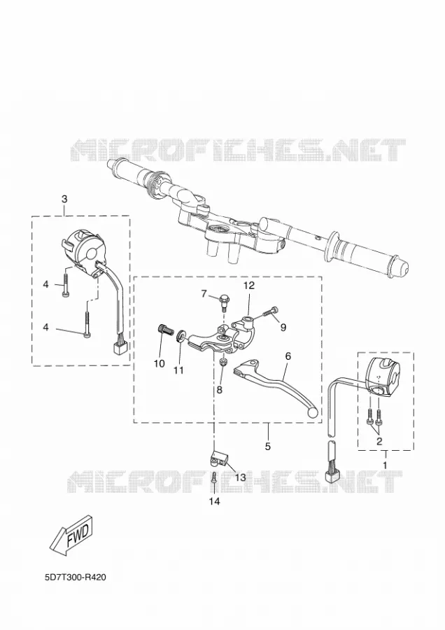 SWITCH / LEVER Yamaha MOTO 125 2016 R125  YZF-R125