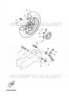 REAR WHEEL for Yamaha NEXT GENERATION 2002