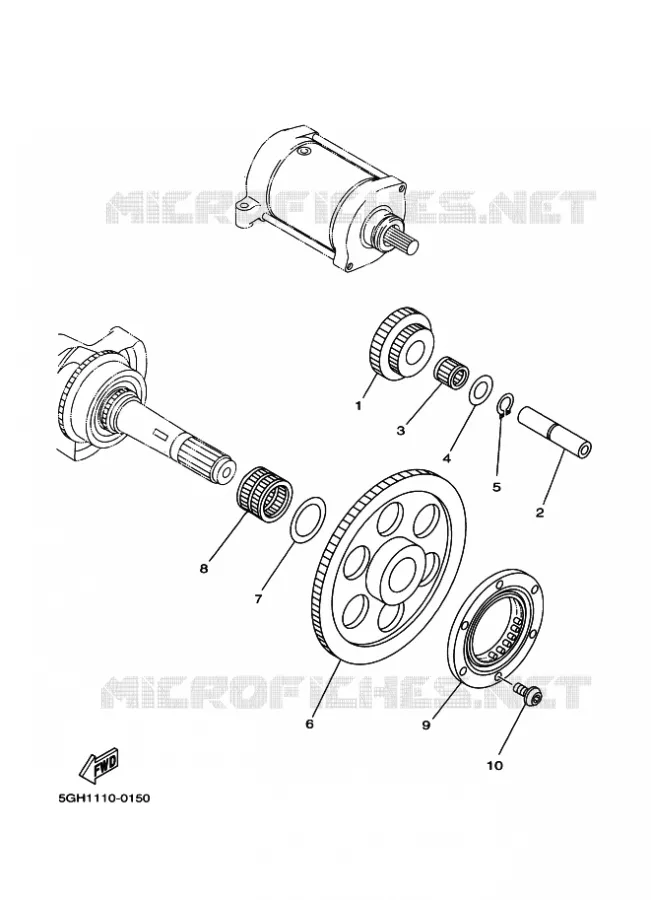 STARTER CLUTCH Yamaha QUAD 400 2000 KODIAK  YFM400FWA