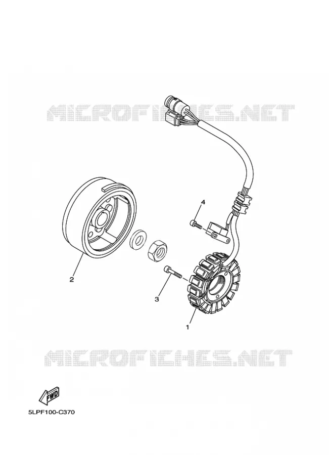 IGNITION Yamaha QUAD 660 2005 RAPTOR  YFM660R
