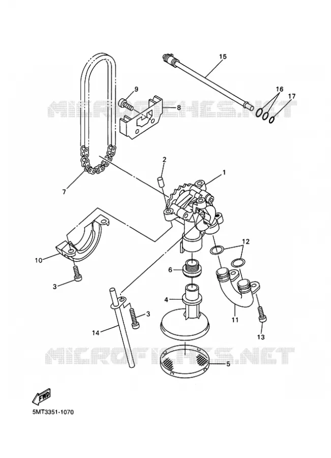 OIL PUMP Yamaha MOTO 600 2002 R6  YZF-R6