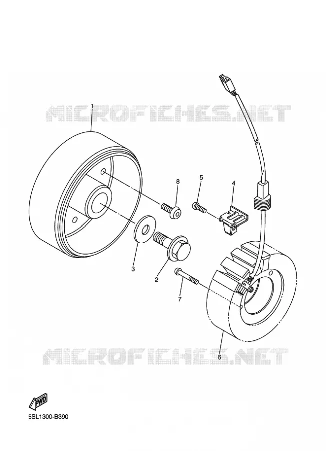 IGNITION Yamaha MOTO 600 2005 R6  YZF-R6