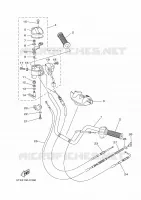 HANDLEBAR & CABLES for Yamaha GRIZZLY 2008