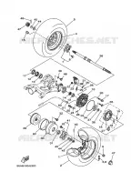 REAR WHEEL for Yamaha GRIZZLY 2008