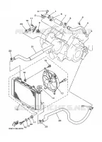 RADIATOR / HOSES for Yamaha KODIAK 2WD 2003