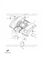 REAR FENDER for Yamaha GRIZZLY 2008