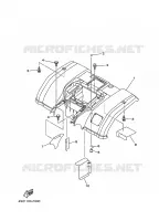 REAR FENDER for Yamaha GRIZZLY 2008